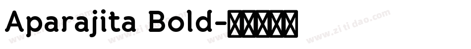 Aparajita Bold字体转换